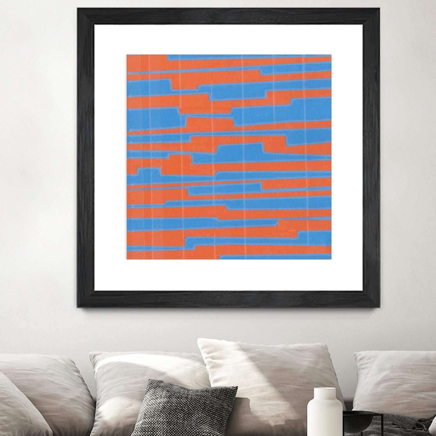 Modern Circuit VI by Charles McMullen on GIANT ART - blue abstract