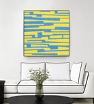 Modern Circuit VII by Charles McMullen on GIANT ART - yellow abstract