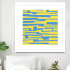 Modern Circuit VII by Charles McMullen on GIANT ART - yellow abstract