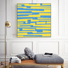 Modern Circuit VII by Charles McMullen on GIANT ART - yellow abstract