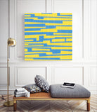 Modern Circuit VII by Charles McMullen on GIANT ART - yellow abstract