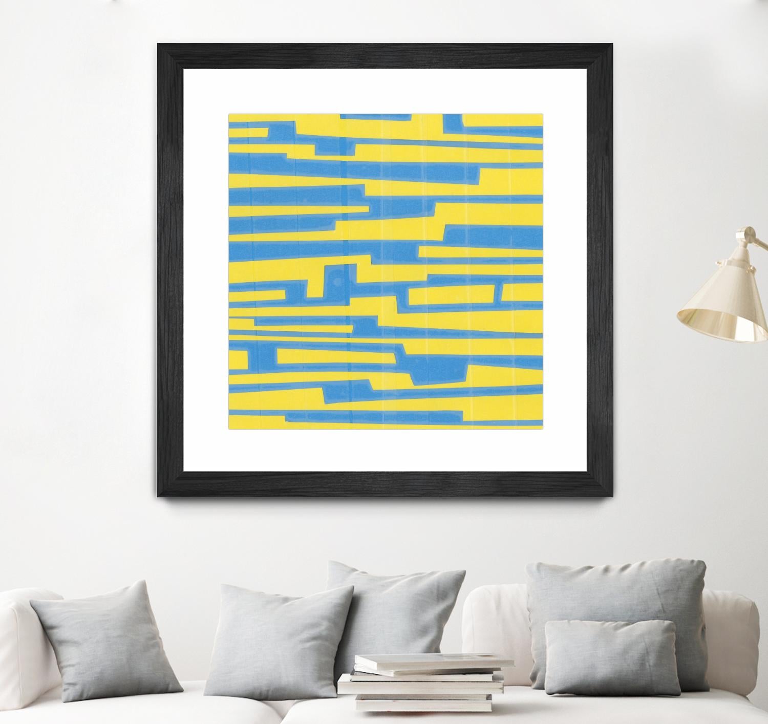 Modern Circuit VII by Charles McMullen on GIANT ART - yellow abstract