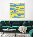 Modern Circuit VII by Charles McMullen on GIANT ART - yellow abstract