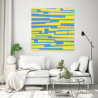 Modern Circuit VII by Charles McMullen on GIANT ART - yellow abstract