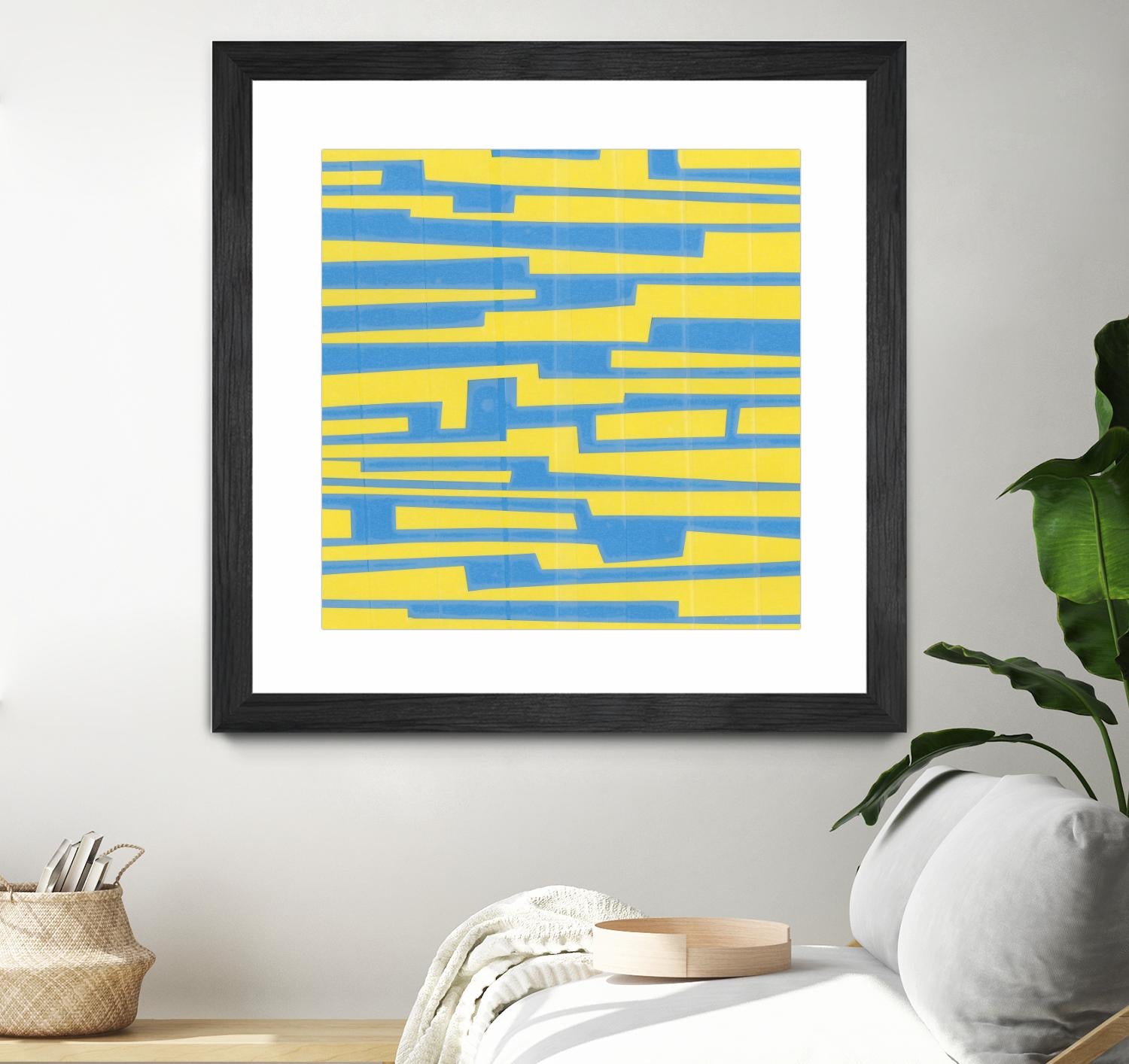 Modern Circuit VII by Charles McMullen on GIANT ART - yellow abstract