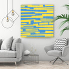 Modern Circuit VII by Charles McMullen on GIANT ART - yellow abstract