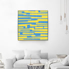 Modern Circuit VII by Charles McMullen on GIANT ART - yellow abstract