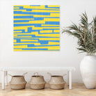 Modern Circuit VII by Charles McMullen on GIANT ART - yellow abstract