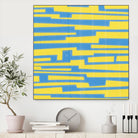 Modern Circuit VII by Charles McMullen on GIANT ART - yellow abstract