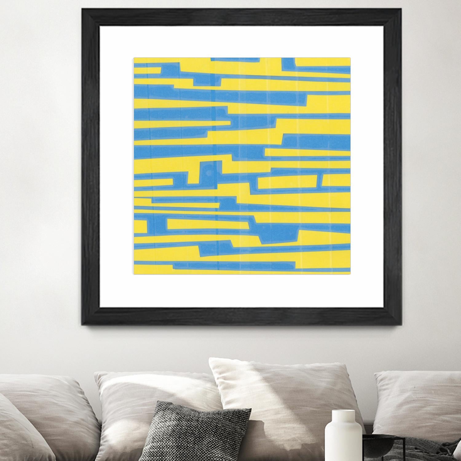 Modern Circuit VII by Charles McMullen on GIANT ART - yellow abstract