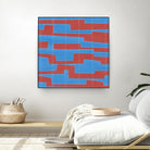 Modern Circuit VIII by Charles McMullen on GIANT ART - red abstract