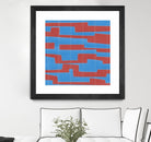 Modern Circuit VIII by Charles McMullen on GIANT ART - red abstract