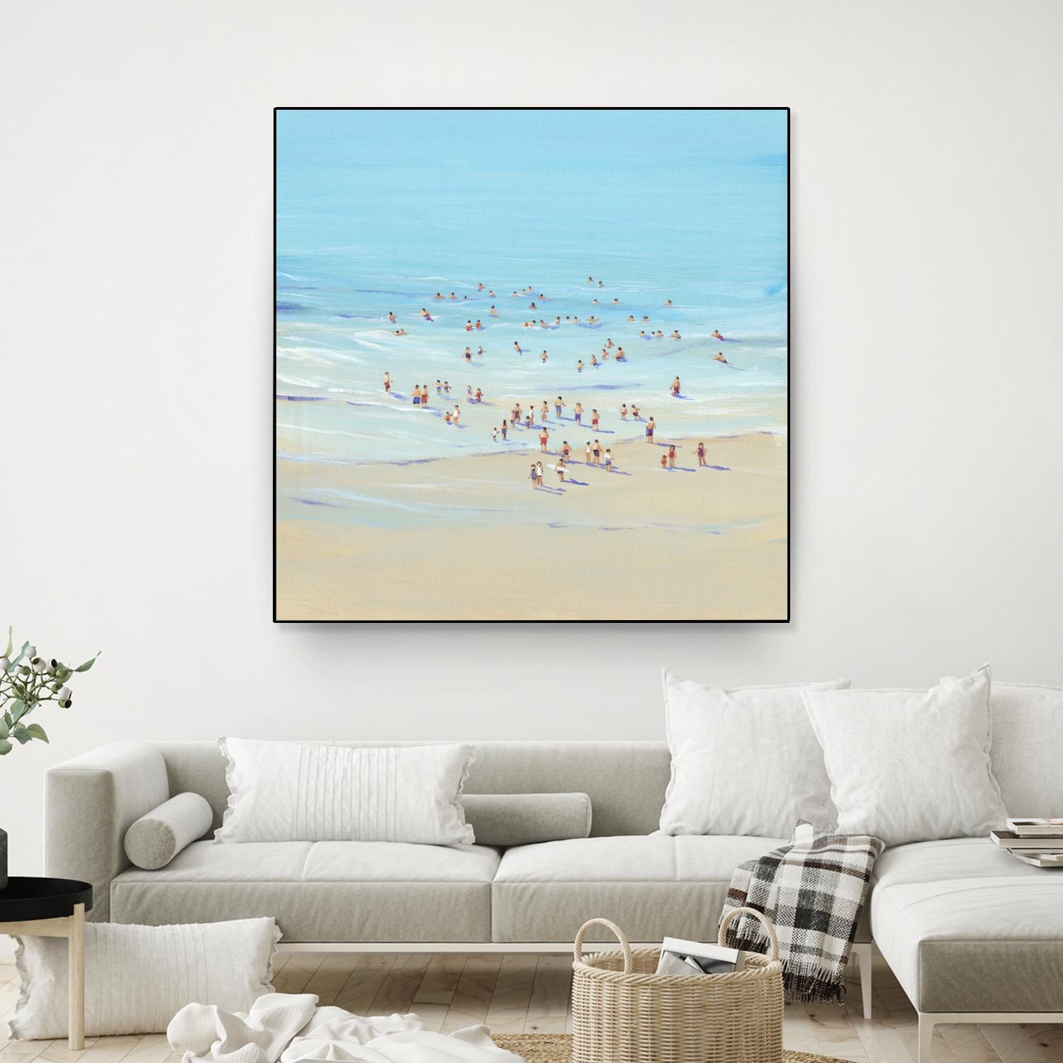 Beach Day I by Tim OToole on GIANT ART - beige coastal & tropical beach