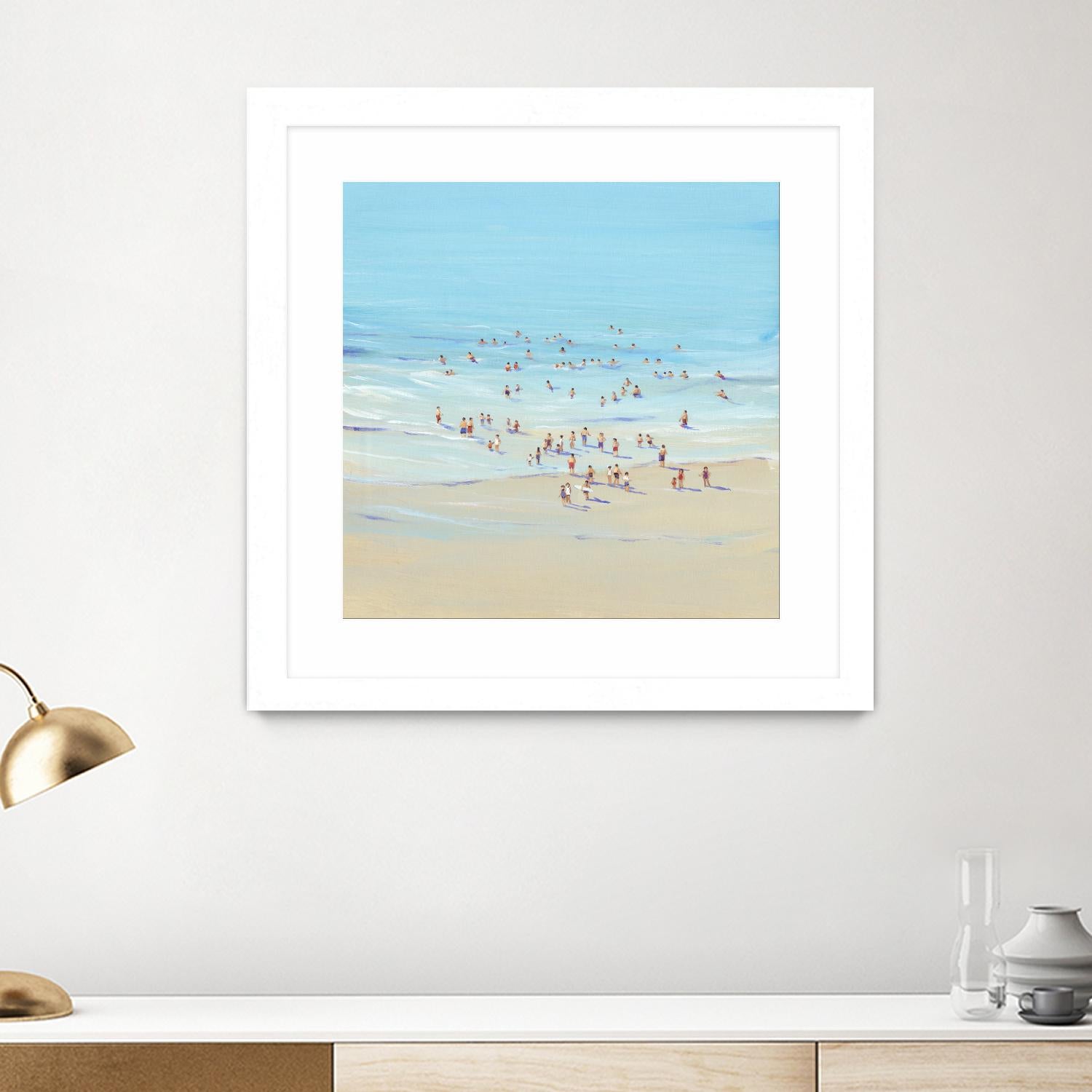 Beach Day I by Tim OToole on GIANT ART - beige coastal & tropical beach