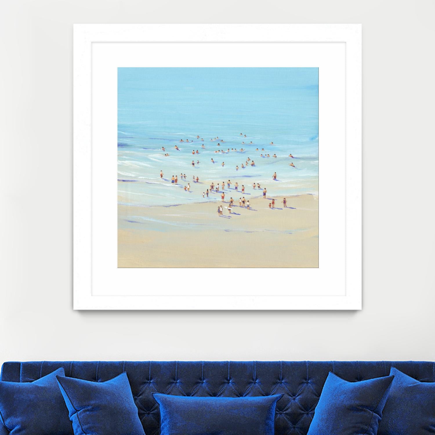 Beach Day I by Tim OToole on GIANT ART - beige coastal & tropical beach