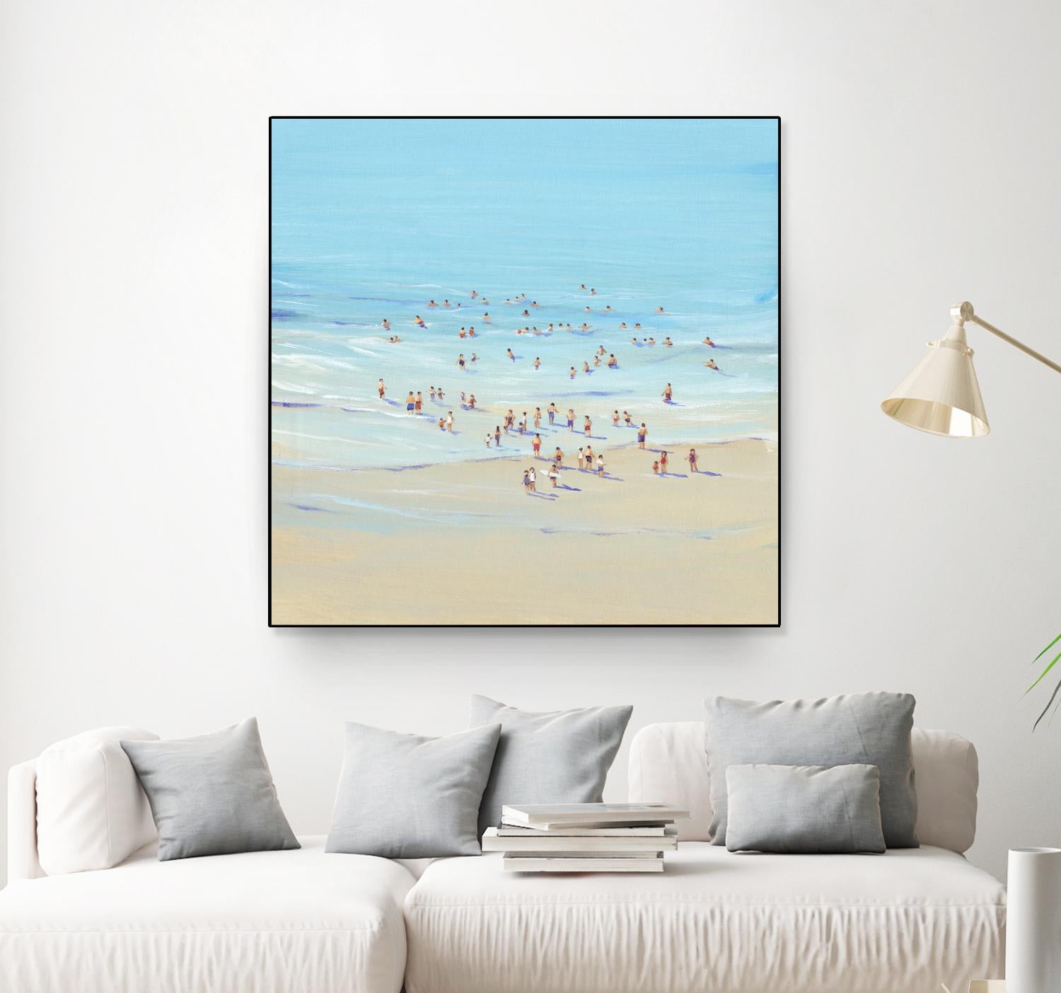 Beach Day I by Tim OToole on GIANT ART - beige coastal & tropical beach