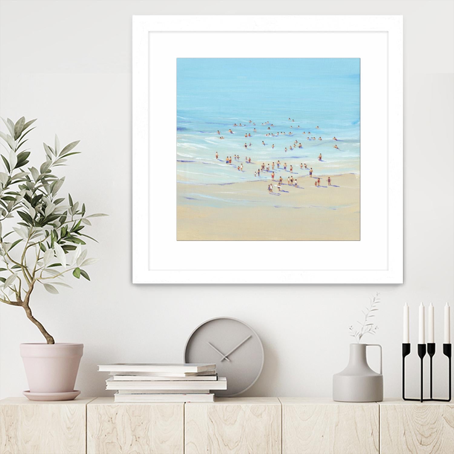 Beach Day I by Tim OToole on GIANT ART - beige coastal & tropical beach