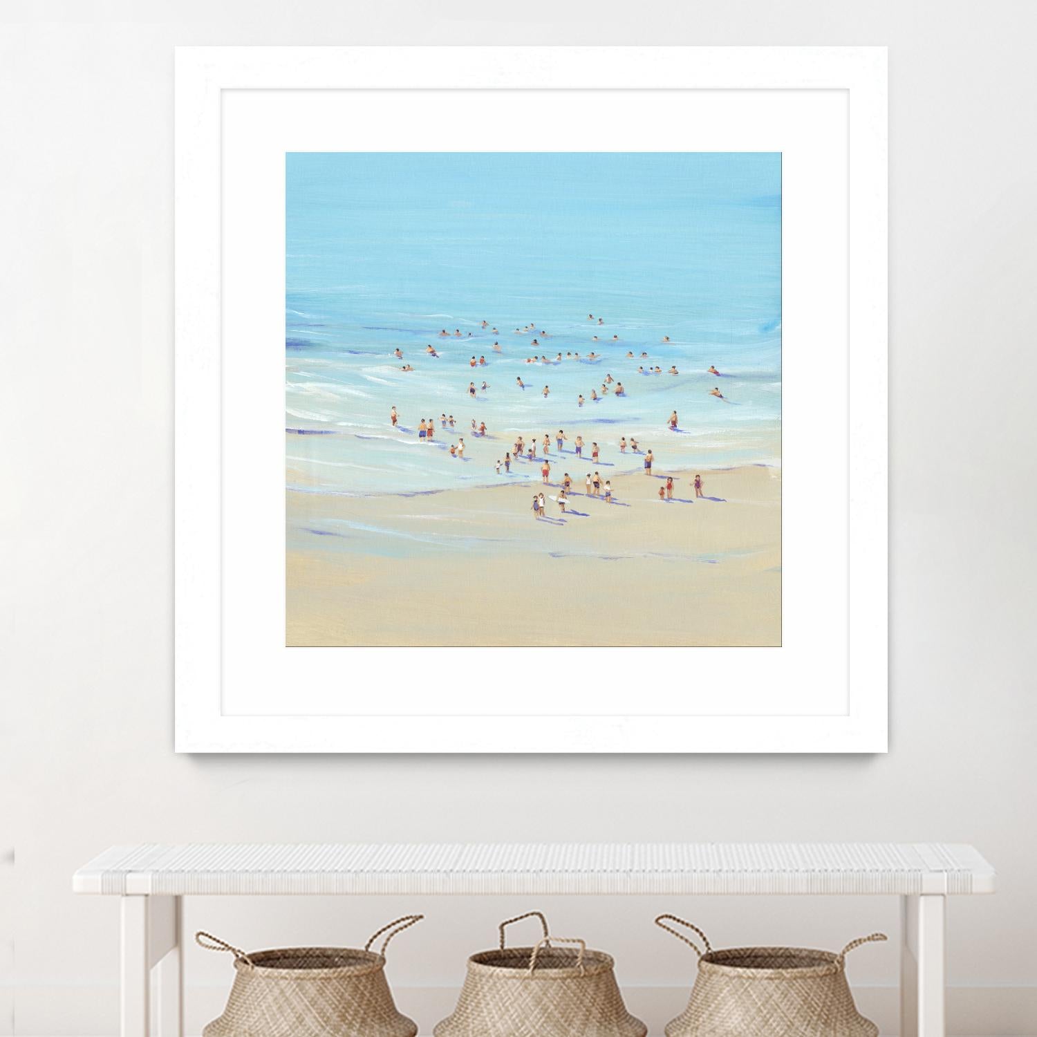Beach Day I by Tim OToole on GIANT ART - beige coastal & tropical beach