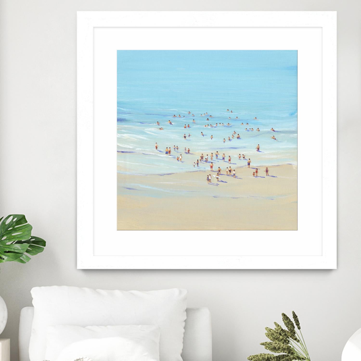 Beach Day I by Tim OToole on GIANT ART - beige coastal & tropical beach