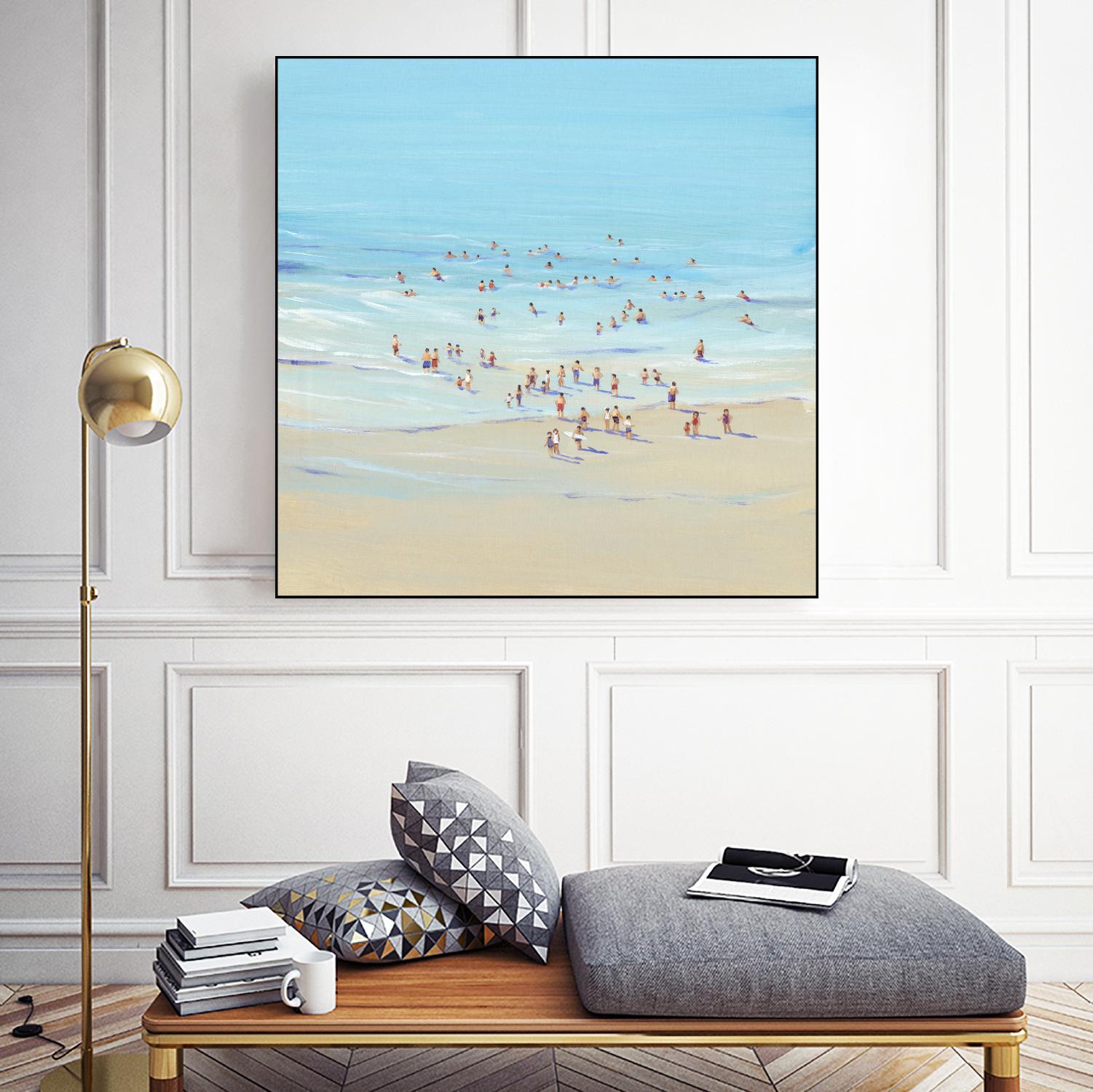 Beach Day I by Tim OToole on GIANT ART - beige coastal & tropical beach