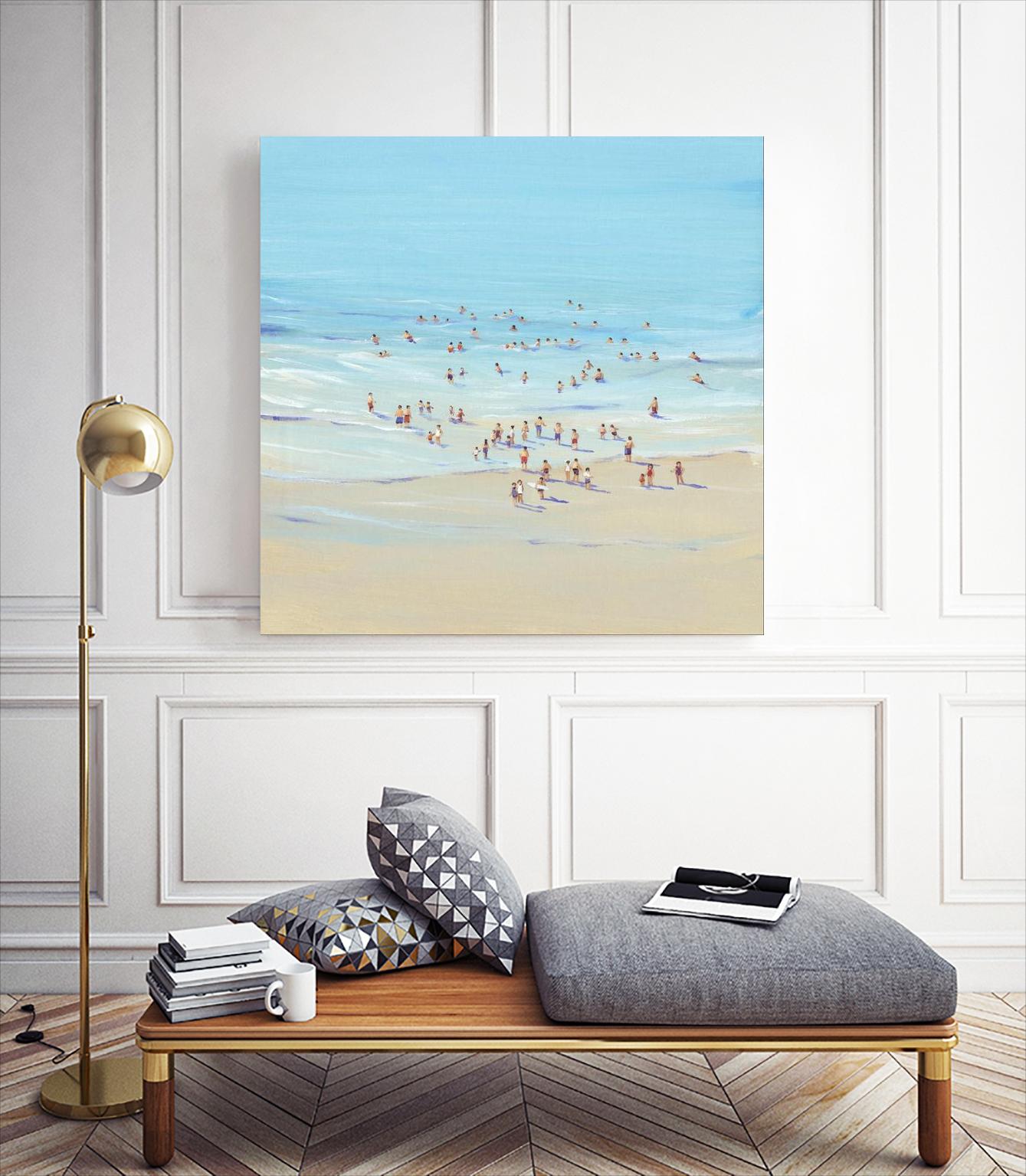 Beach Day I by Tim OToole on GIANT ART - beige coastal & tropical beach