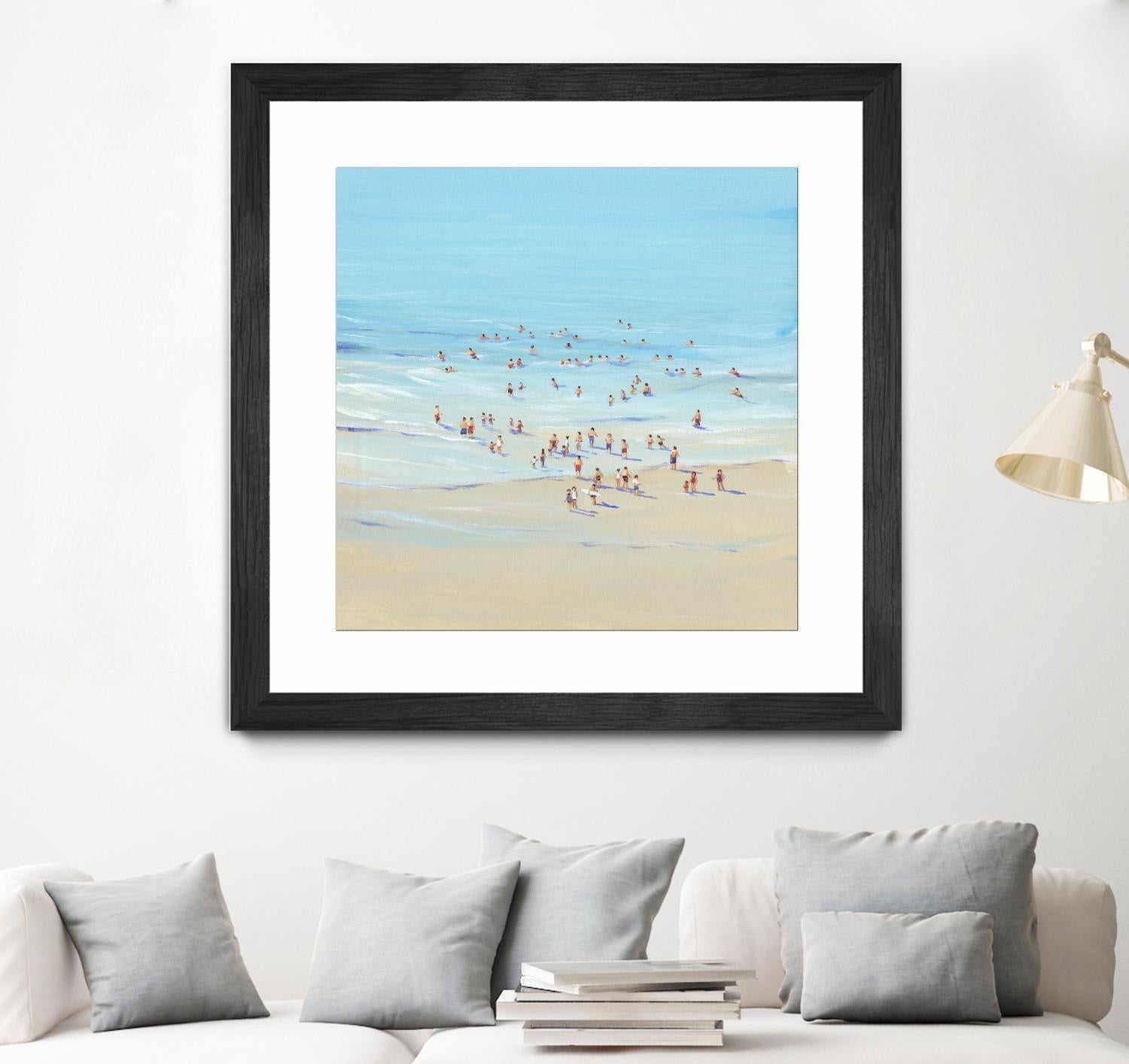 Beach Day I by Tim OToole on GIANT ART - beige coastal & tropical beach