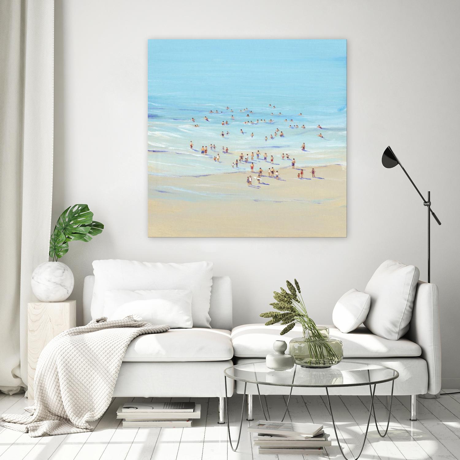 Beach Day I by Tim OToole on GIANT ART - beige coastal & tropical beach