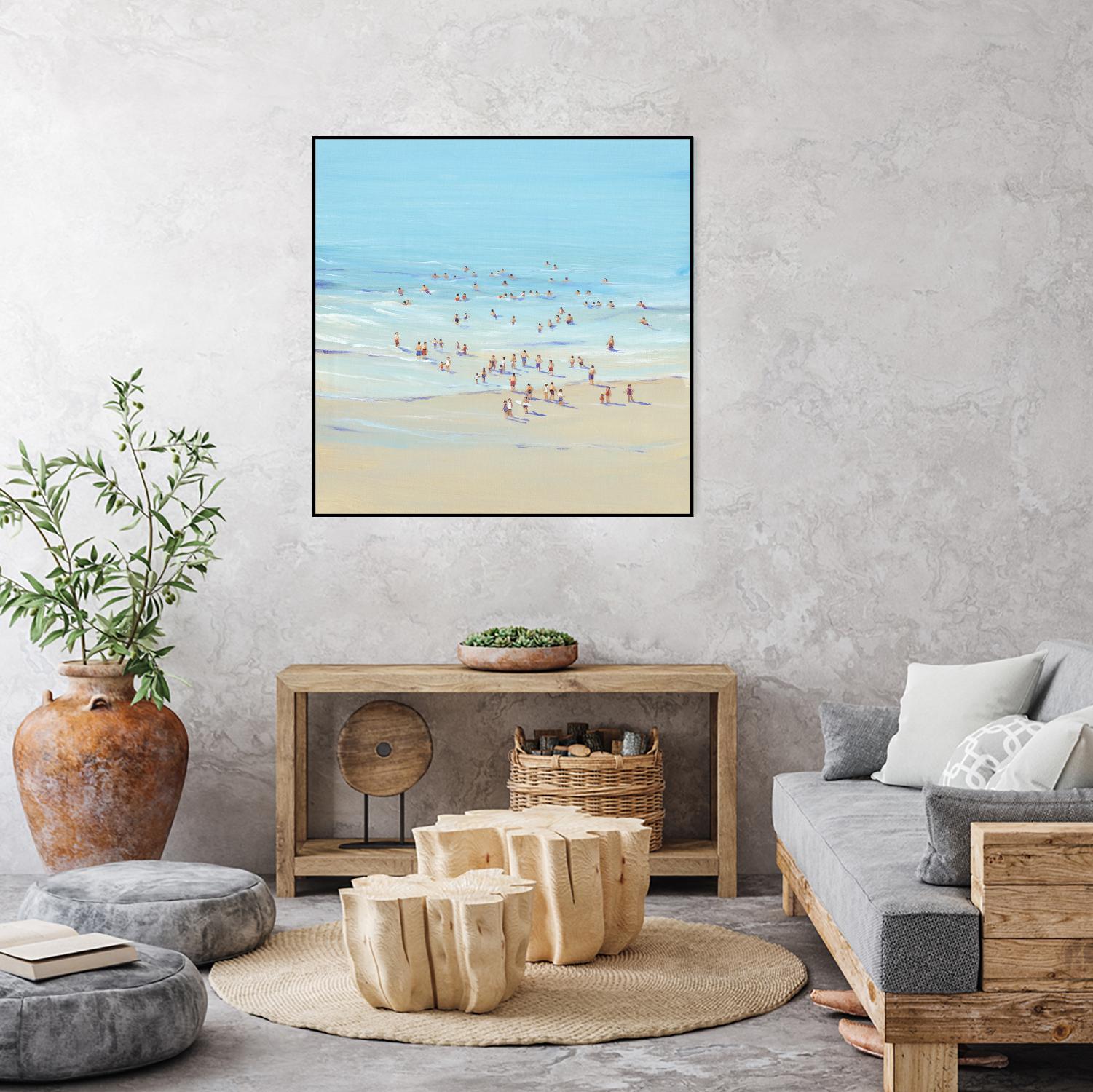 Beach Day I by Tim OToole on GIANT ART - beige coastal & tropical beach