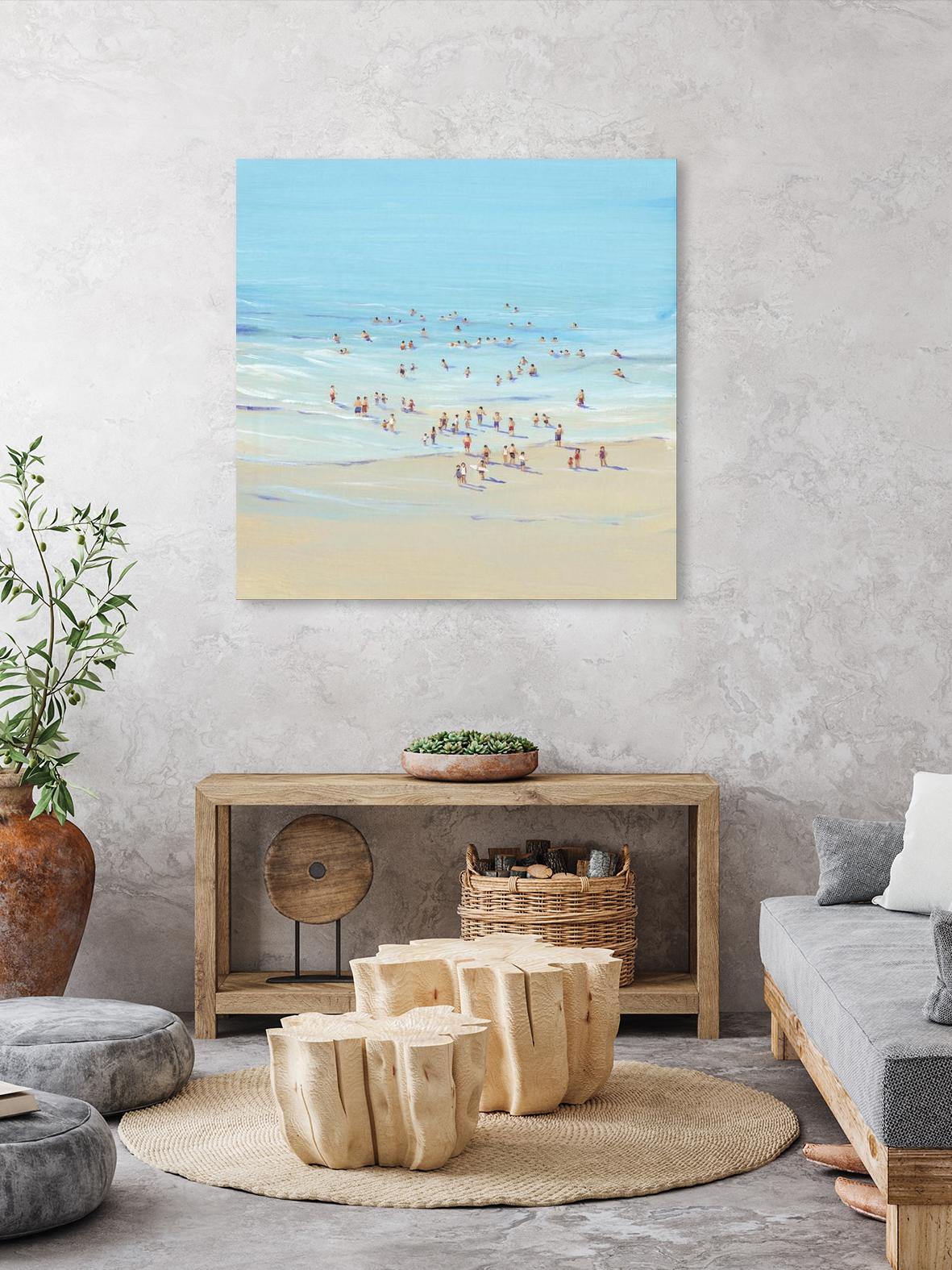 Beach Day I by Tim OToole on GIANT ART - beige coastal & tropical beach