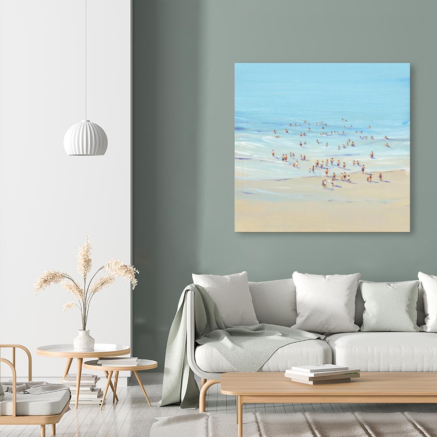 Beach Day I by Tim OToole on GIANT ART - beige coastal & tropical beach