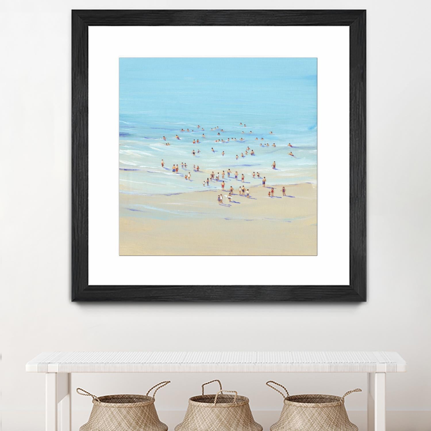 Beach Day I by Tim OToole on GIANT ART - beige coastal & tropical beach