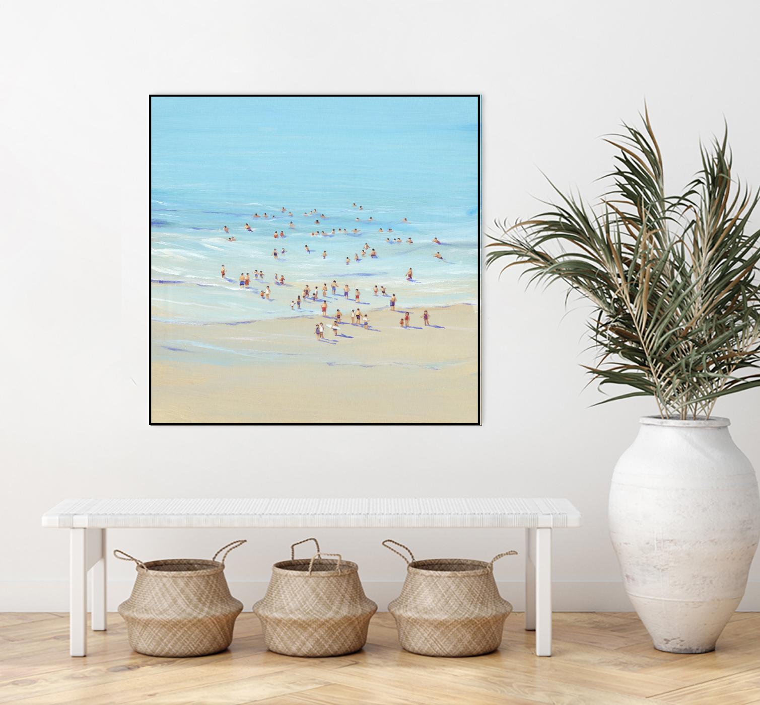 Beach Day I by Tim OToole on GIANT ART - beige coastal & tropical beach