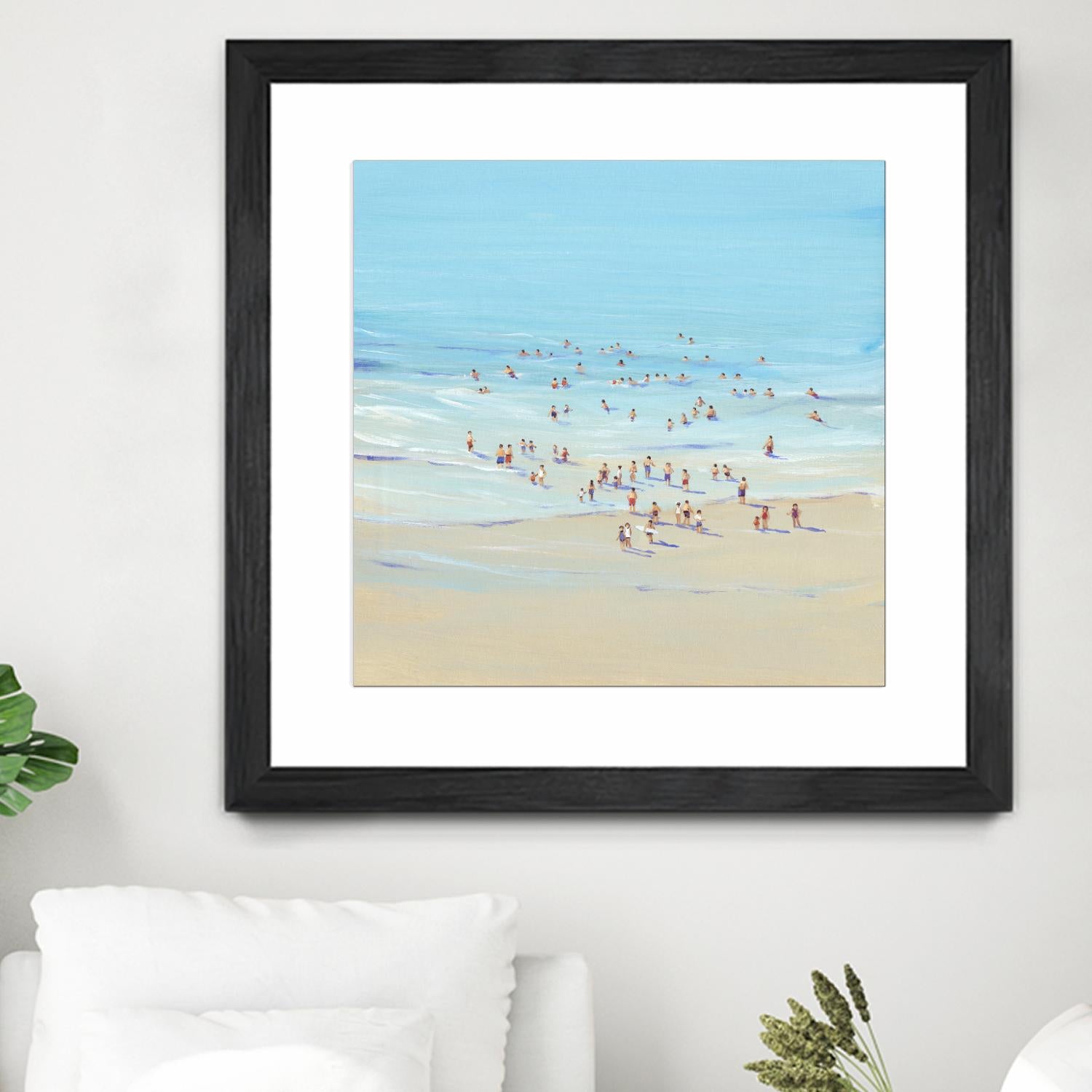 Beach Day I by Tim OToole on GIANT ART - beige coastal & tropical beach