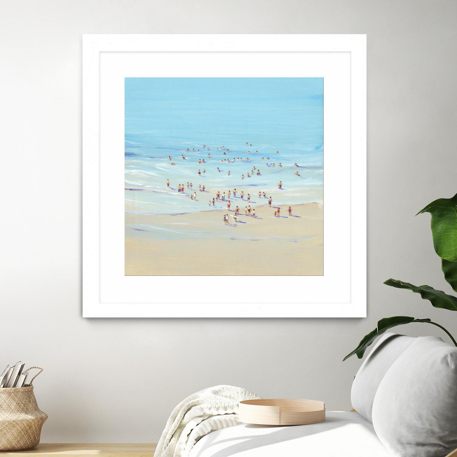 Beach Day I by Tim OToole on GIANT ART - beige coastal & tropical beach