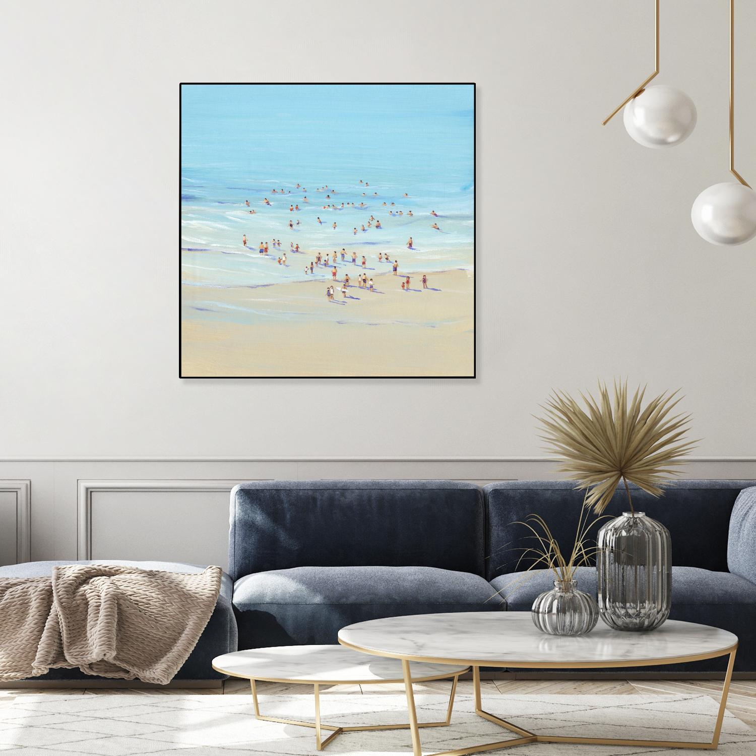 Beach Day I by Tim OToole on GIANT ART - beige coastal & tropical beach