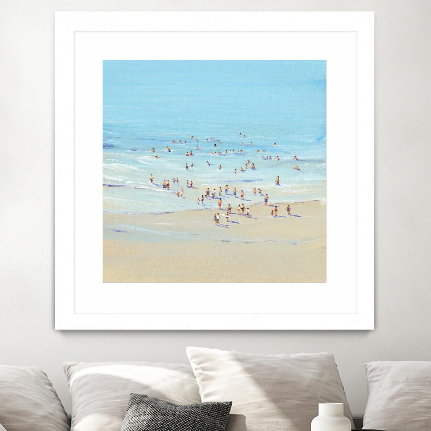 Beach Day I by Tim OToole on GIANT ART - beige coastal & tropical beach