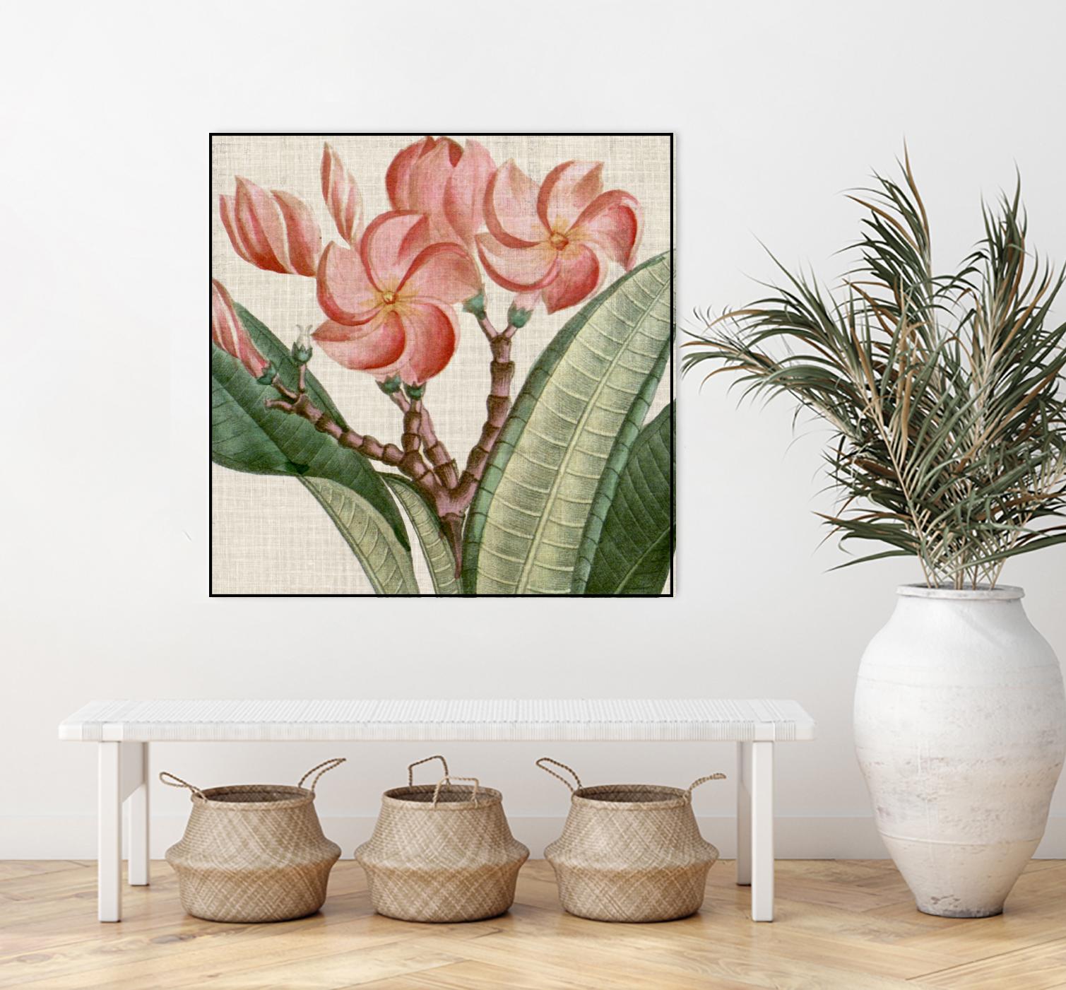 Cropped Turpin Tropicals VII by Vision Studio on GIANT ART - pink botanical & floral nature