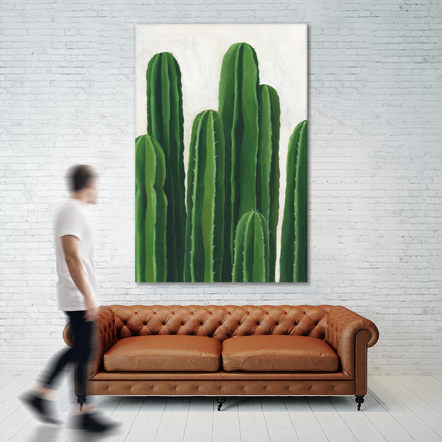 Pura Vida III by Grace Popp on GIANT ART - beige coastal & tropical plant