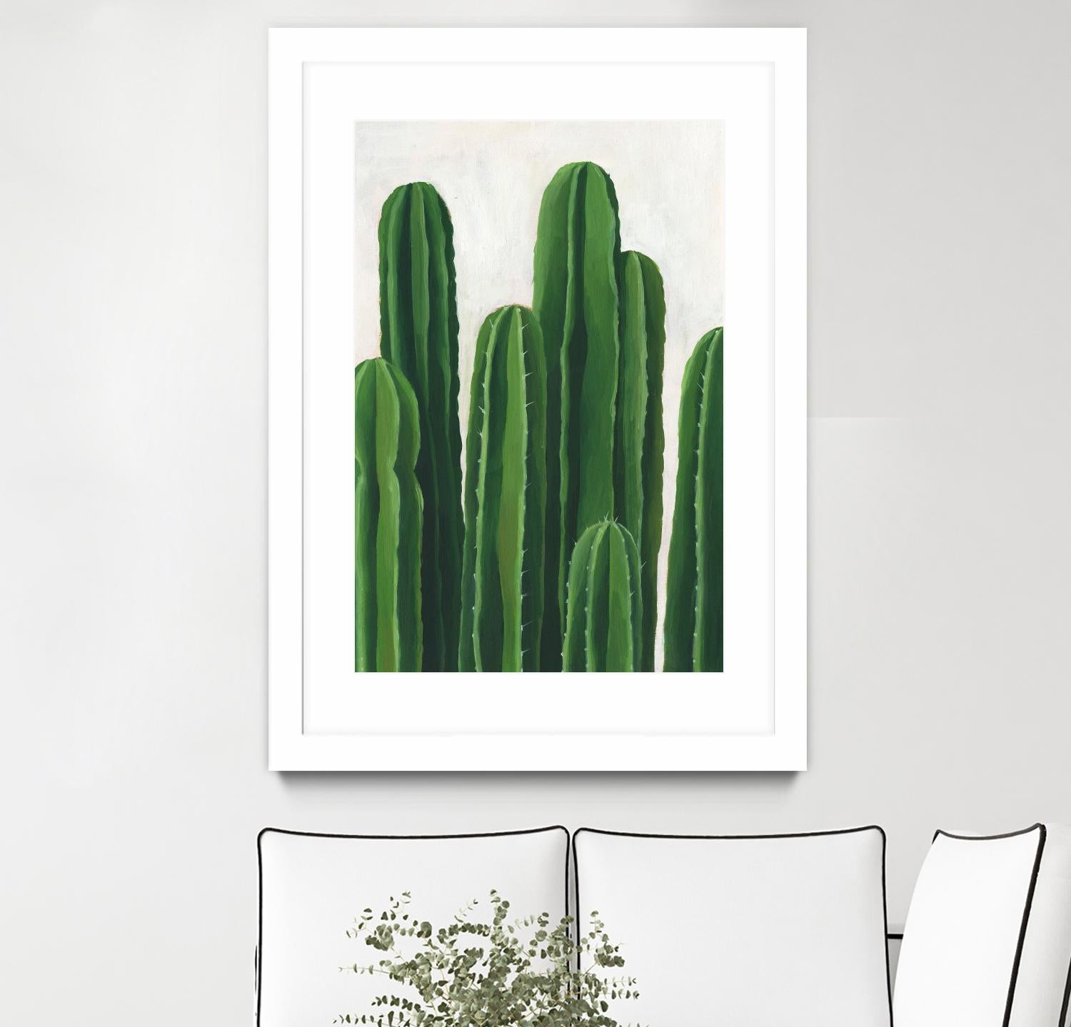 Pura Vida III by Grace Popp on GIANT ART - beige coastal & tropical plant