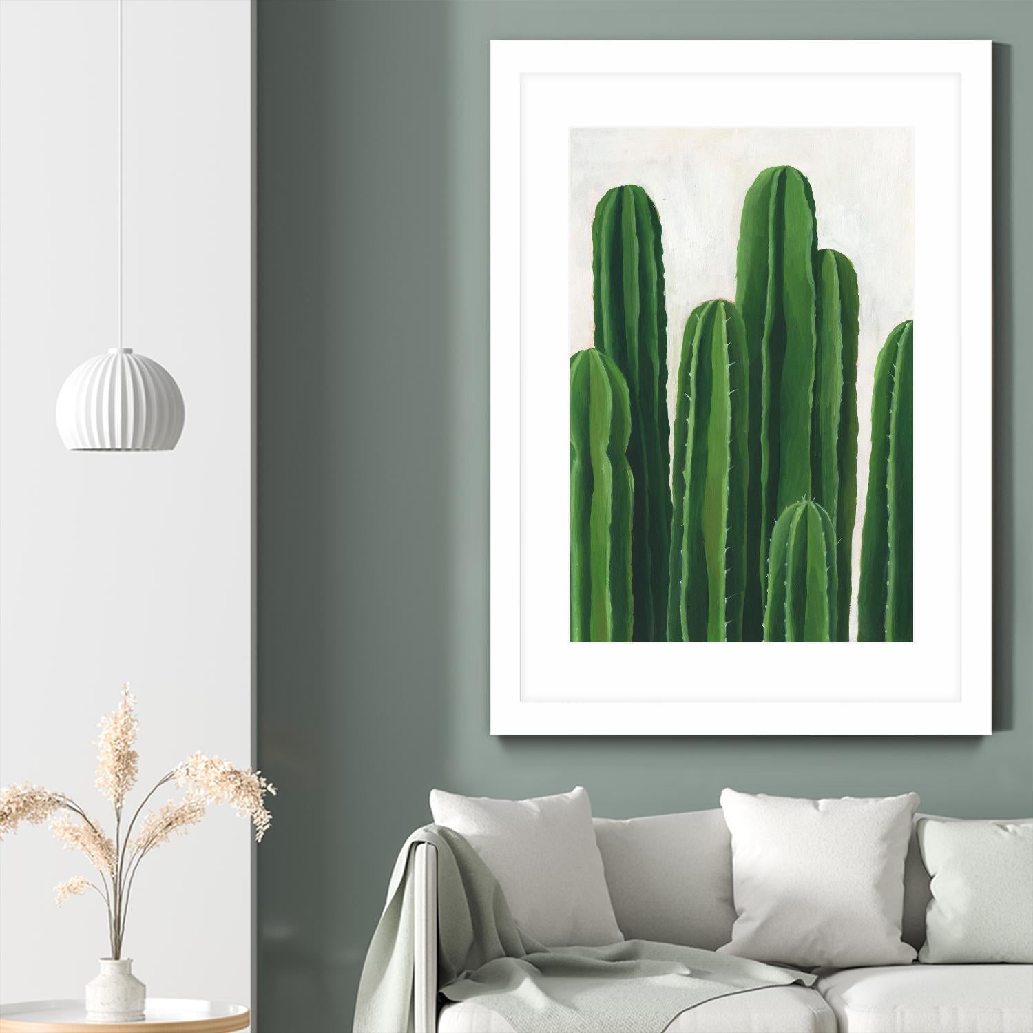 Pura Vida III by Grace Popp on GIANT ART - beige coastal & tropical plant