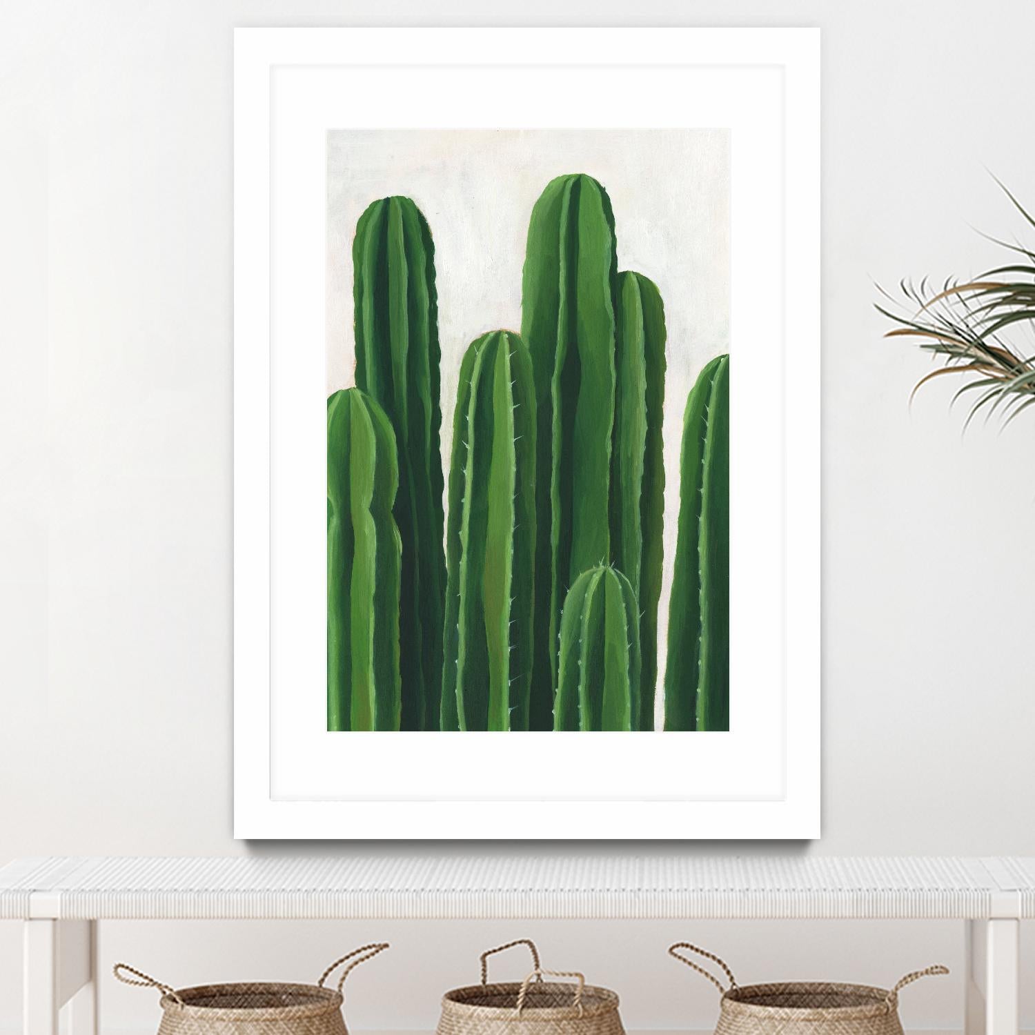 Pura Vida III by Grace Popp on GIANT ART - beige coastal & tropical plant