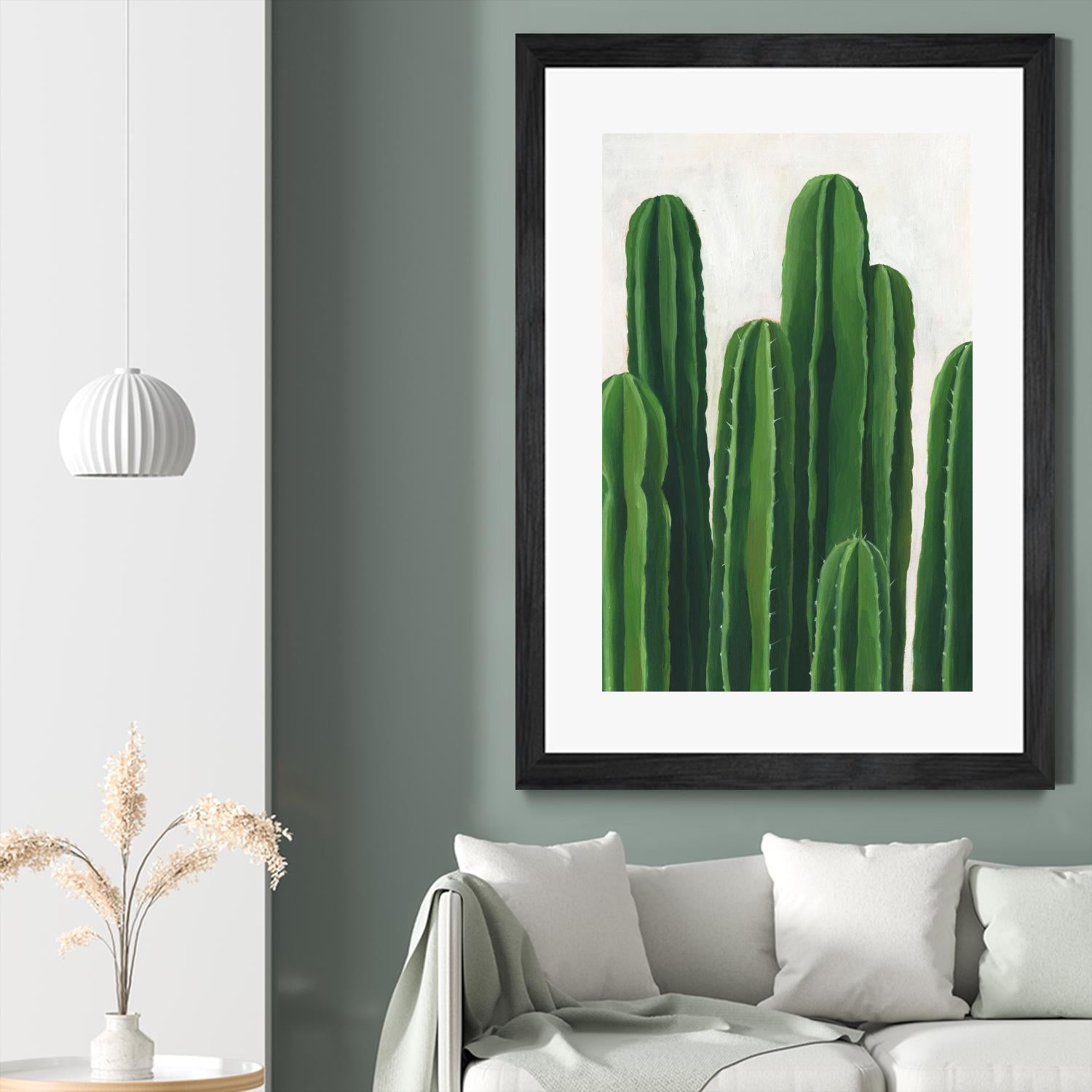 Pura Vida III by Grace Popp on GIANT ART - beige coastal & tropical plant