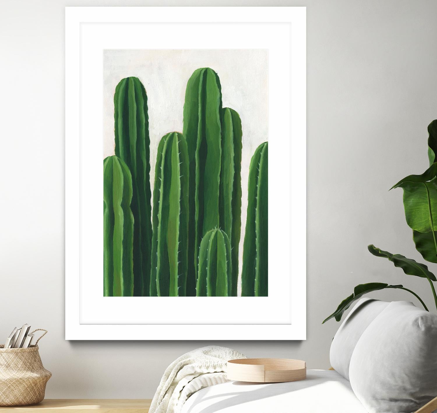 Pura Vida III by Grace Popp on GIANT ART - beige coastal & tropical plant