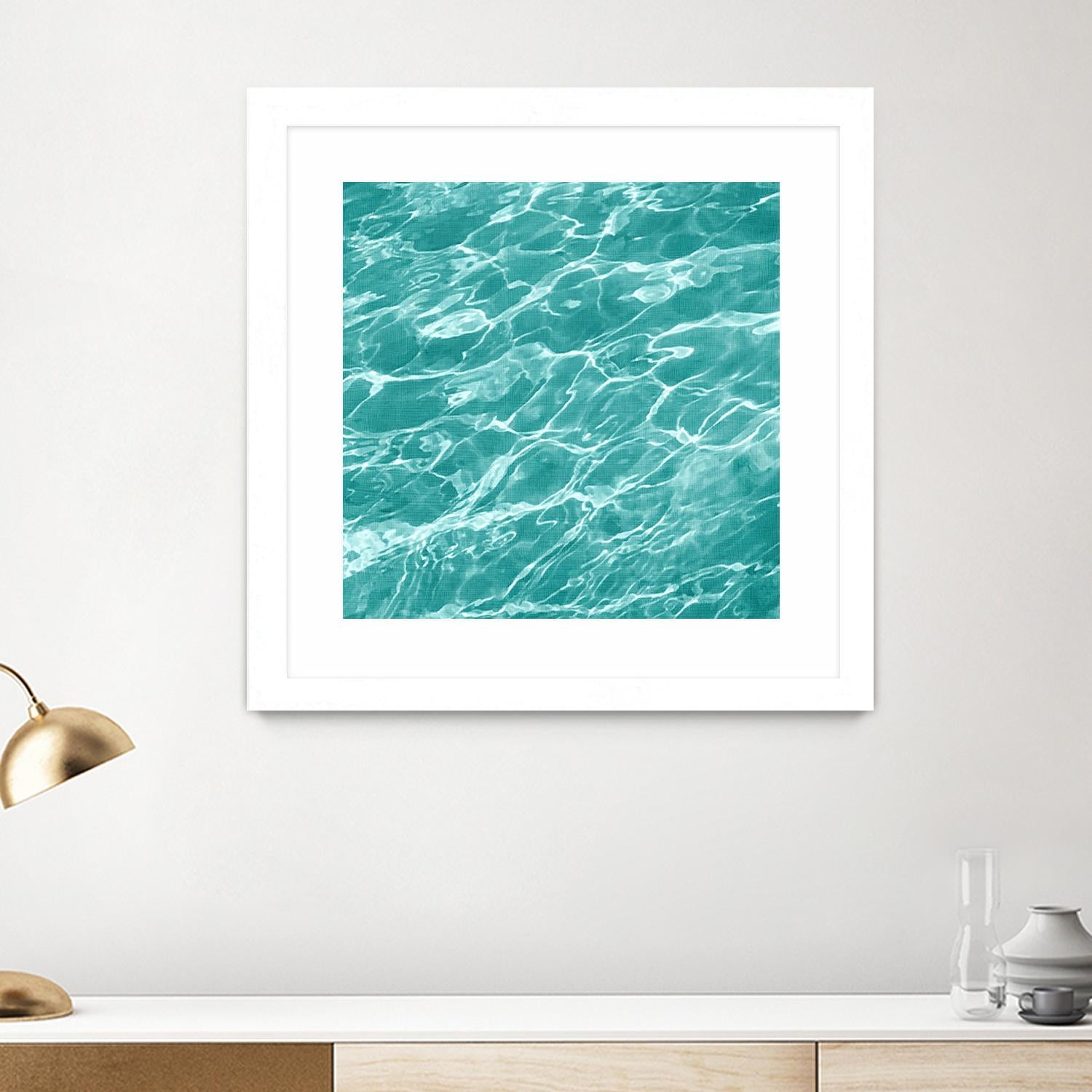 Ripple I by Chariklia Zarris on GIANT ART - blue coastal & tropical water