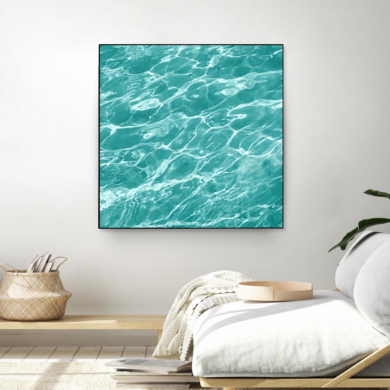 Ripple I by Chariklia Zarris on GIANT ART - blue coastal & tropical water