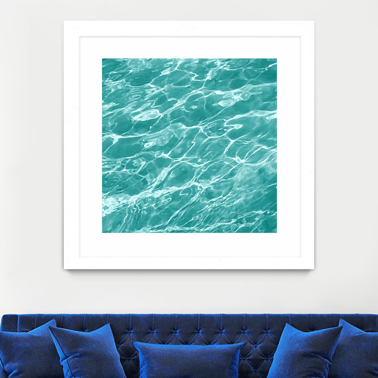 Ripple I by Chariklia Zarris on GIANT ART - blue coastal & tropical water