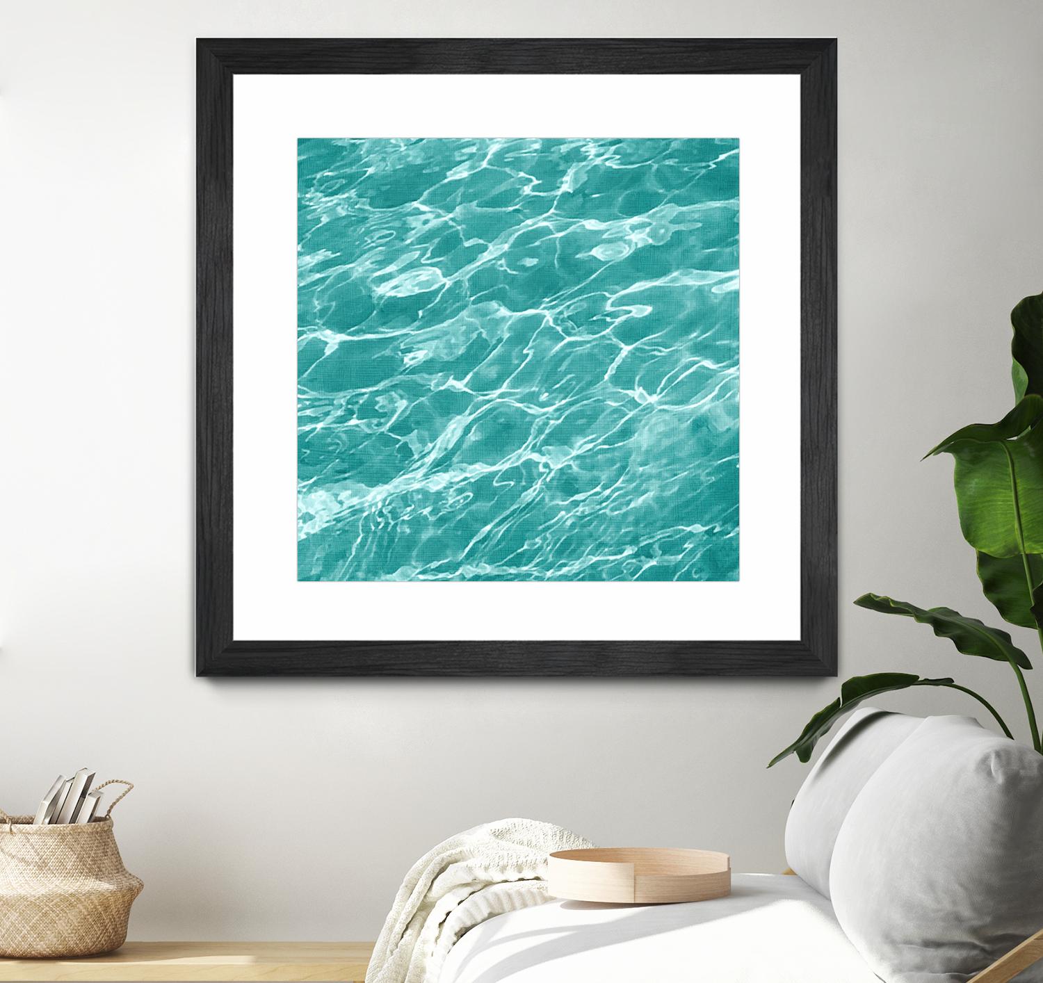 Ripple I by Chariklia Zarris on GIANT ART - blue coastal & tropical water
