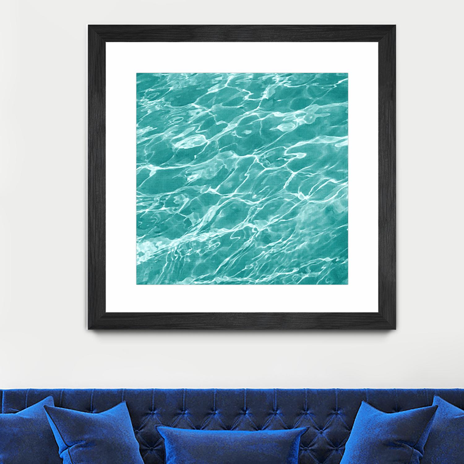 Ripple I by Chariklia Zarris on GIANT ART - blue coastal & tropical water