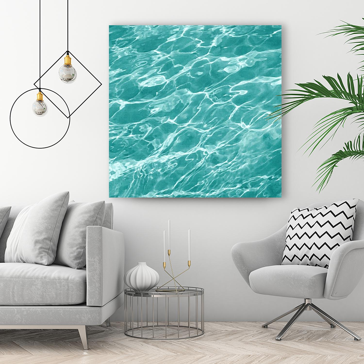 Ripple I by Chariklia Zarris on GIANT ART - blue coastal & tropical water