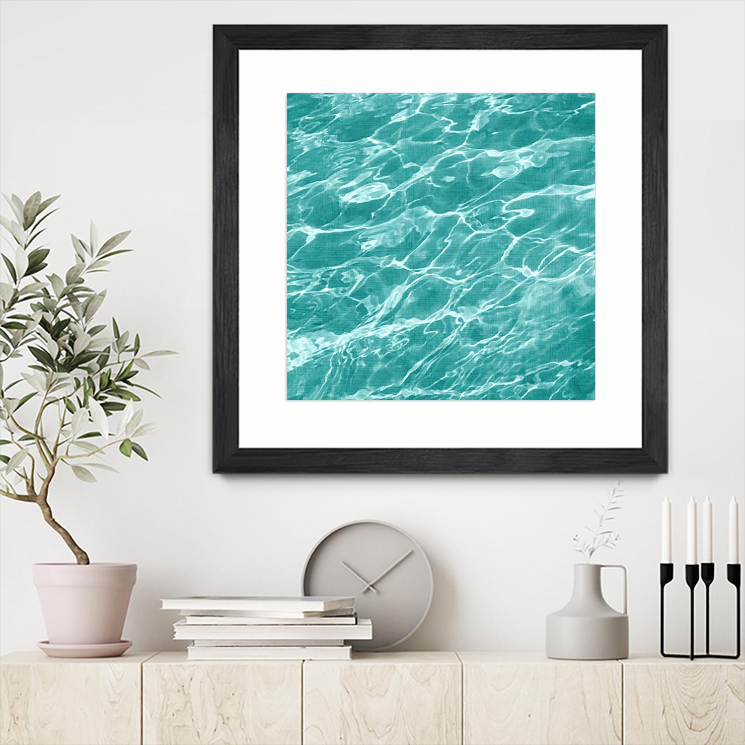 Ripple I by Chariklia Zarris on GIANT ART - blue coastal & tropical water